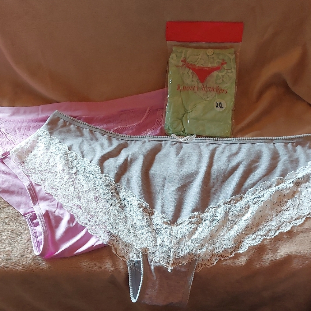 Lace Trim Women's Panties Set  Of 3